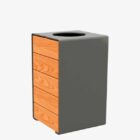 papelera dracena para exterior LEO02925