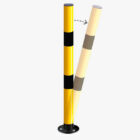 Barandillas y pilonas modulares con base flexible