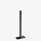 Pilona abatible con cerradura para exterior