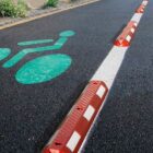 Separador de carriles para bicicletas