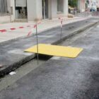 Rampa plástica con refuerzo metálico para zanjas