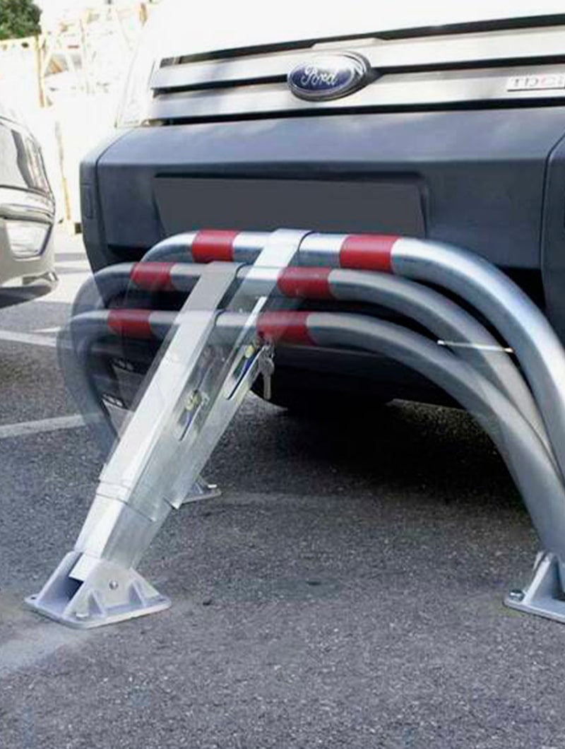 Arco abatible con amortiguador