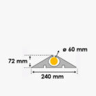 seguridad disset odiseo protector de cable flexible grandes cargas WP240 TECH