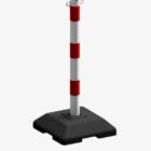 Postes con cadena y base